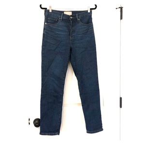 EVERLANE high rise slim straight jeans